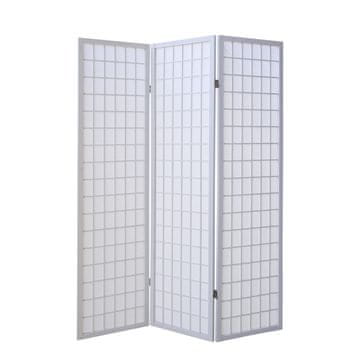 Homestyle4U Pregrada za prostor, 3-delni Shoji, 175x132x2,2 cm, bela