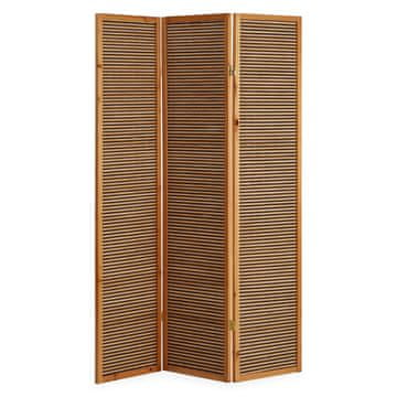 Homestyle4U Pregrada za prostor, 3-delna, 132x2,2x175 cm, rjava