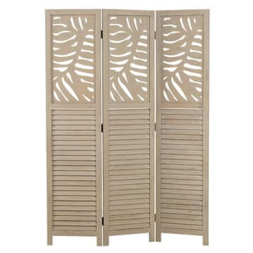 Homestyle4U Pregradna stena, 3-delni zložljiv paravan, 170x120x2,2 cm, bež