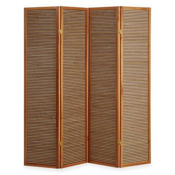 Homestyle4U Pregrada za prostor, 175x176x2,2 cm, rjava