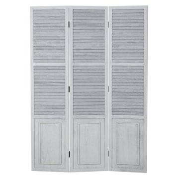 Homestyle4U Pregrada za prostor, 3-delni zložljiv paravan, 120x2x170 cm, siva