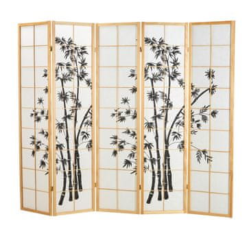 Homestyle4U Pregradna stena, 220x2x179 cm, rjava