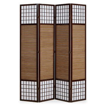 Homestyle4U Pregrada za prostor, 160x200x1,8 cm, rjava