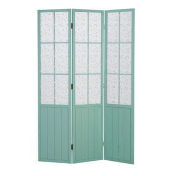 Homestyle4U Pregrada za prostor, 170x120x2 cm, turkizna, lesena