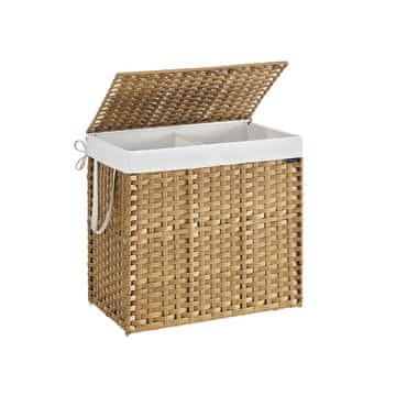 Songmics Košara za perilo 66x40x61 cm Bež