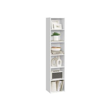 Songmics Knjigarna 3 Predelki 24x30.2x160.7 cm Bela