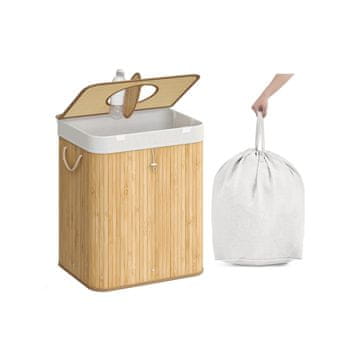 Songmics Kanta za recikliranje steklenic 40.5x40.5x61 cm bež