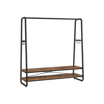 Songmics Oblekalni regal 45x138x160 cm rjav