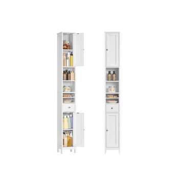 Songmics Kopalniška omarica 19.5x21.4x180 cm Bela