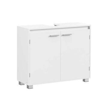 Songmics Kopalniška omarica 30x80x60 cm Bela