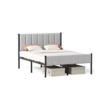 Songmics Postelja okvir 207x141.5x104 cm Siva