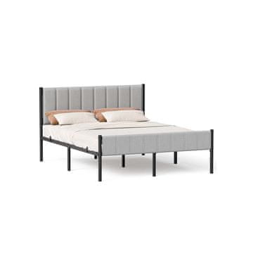 Songmics Posteljni okvir 207x161.5x104 cm siva