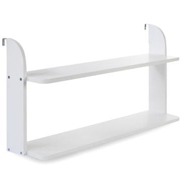 Homestyle4U Stenska polica, 83x18x40 cm, bela