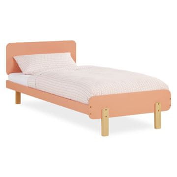 Homestyle4U Enoposteljni posteljni okvir, 95x76,5x209 cm, rdeča