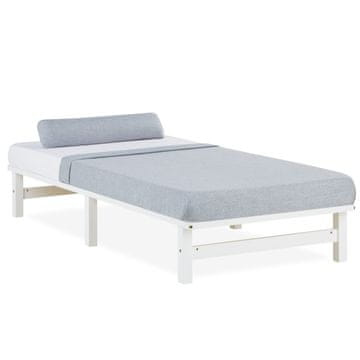 Homestyle4U Posteljni okvir, 90x200 cm, bela
