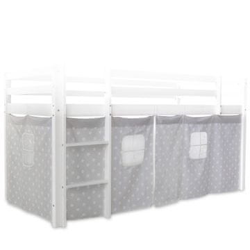 Homestyle4U Posteljna zavesa, 197x86x75 cm, siva