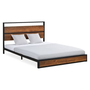 Homestyle4U Posteljni okvir, 145x94,5x210 cm, črna