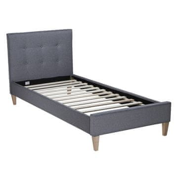 Homestyle4U Posteljni okvir, 90x200 cm, siva