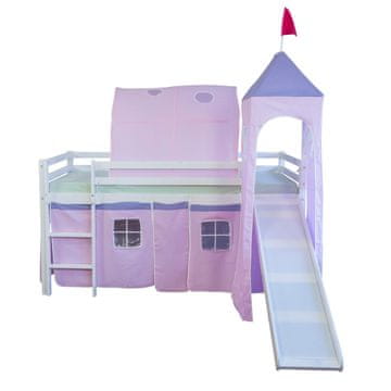 Homestyle4U Posteljni tunel, 90x70x100 cm, roza