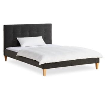 Homestyle4U Posteljni okvir, 144,5x95x211 cm, siva