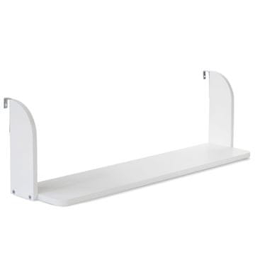 Homestyle4U Stenska polica, 83x18x25 cm, bela