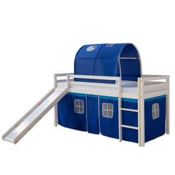 Homestyle4U Pograd s toboganom, 207,5x161,5x219,5 cm, moder