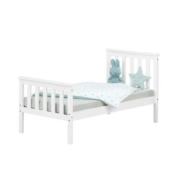 Homestyle4U Posteljni okvir, 76x148x82 cm, bela