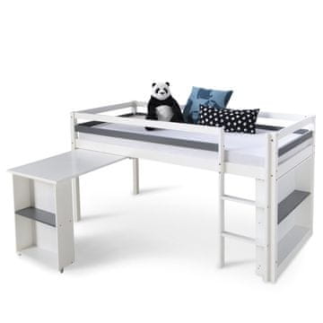 Homestyle4U Pograd, 97x207x110 cm, bela
