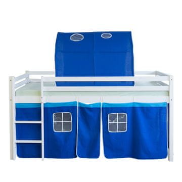 Homestyle4U Pograd, 207,5x96,5x161,5 cm, modra