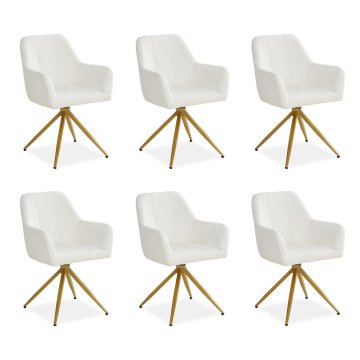 Homestyle4U Jedilniški stol set, 56x86x60 cm, bež