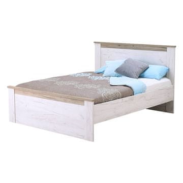 Homestyle4U Posteljni okvir, dvojna queen velikost, 167x99,5x207,5 cm, bela