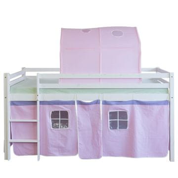 Homestyle4U Pograd, redve in tunel, 207,5x161,5x96,5 cm, roza