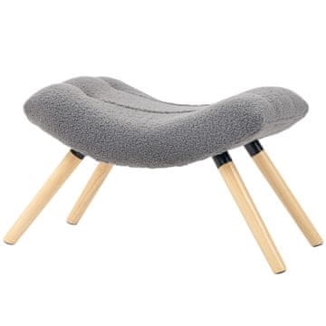 Homestar Tabure 67x45x38 cm Temno siva