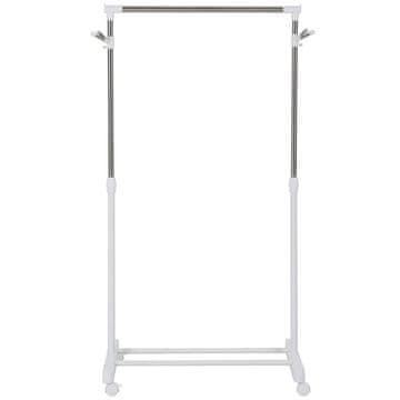 Homestar Oblekalni regal 68,5x42x87-145 cm, bel