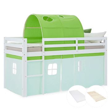 Homestyle4U Pograd, 207,5x160x99,5 cm, zelena