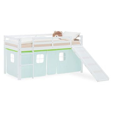 Homestyle4U Pograd, 207,5x110x217,5 cm, bela, zelena