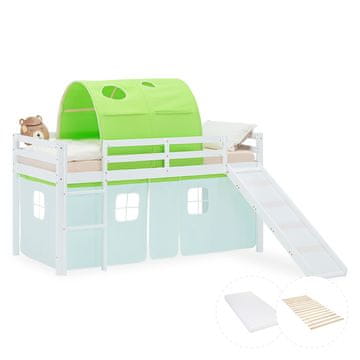 Homestyle4U Pograd, 207,5x160x217,5 cm, bela, zelena
