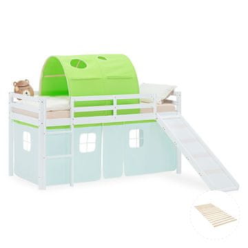 Homestyle4U Pograd, 207,5x160x217,5 cm, bela, zelena