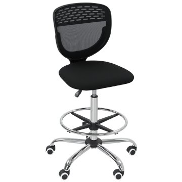Homestar Pisarna stol z nastavljivo oporo za noge 59x59x106-126 cm črna