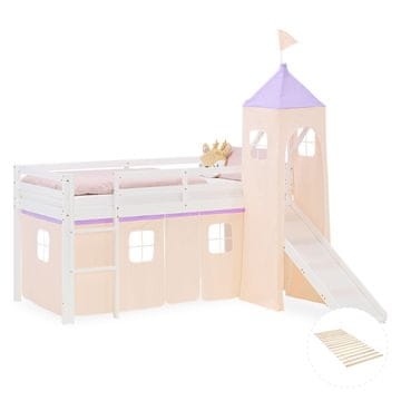 Homestyle4U Pograd, 207.5x228x217.5 cm, bela, s shrambo