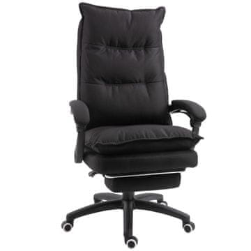 Homestar Pisarniški stol ergonomski pisalni stol z masažno funkcijo 70x62x120-130 cm črn