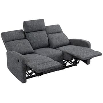 Homestar Sofa 3-sedežna 161x91x98 cm Siva