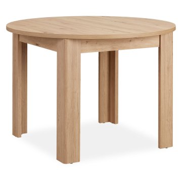Homestyle4U Jedilna miza, 106,5x106,5x76,5 cm, rjava