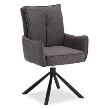 Homestyle4U Jedilni stol, 59x93,5x64 cm, siva