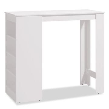 Homestyle4U Barska miza, 120x105x50 cm, bela