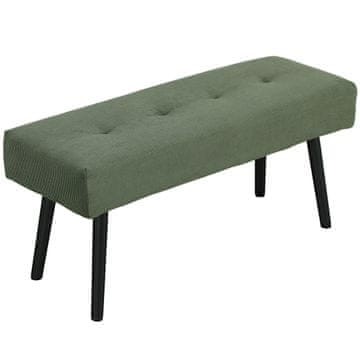 Homestar Klop 100x36x45 cm Zelena, Kordura (100 % poliester), pena, jeklo