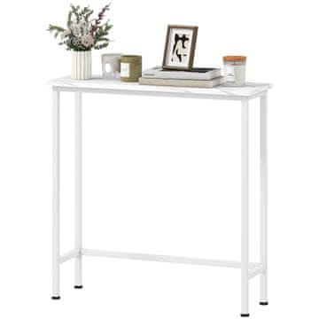 Homestar Konsolna miza 75x24x76 cm Bela