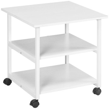 Homestar Stojalo za tiskalnik, 3 nivoji, 50x50x52,5 cm, belo