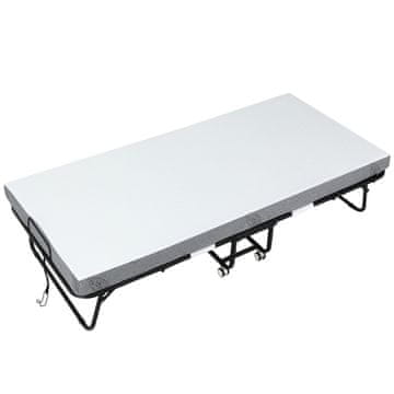 Homestar Zložljiva postelja za goste 200x90x42,5 cm bela in črna