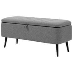 Homestar Shranjevalna klop 102x40x44 cm siva